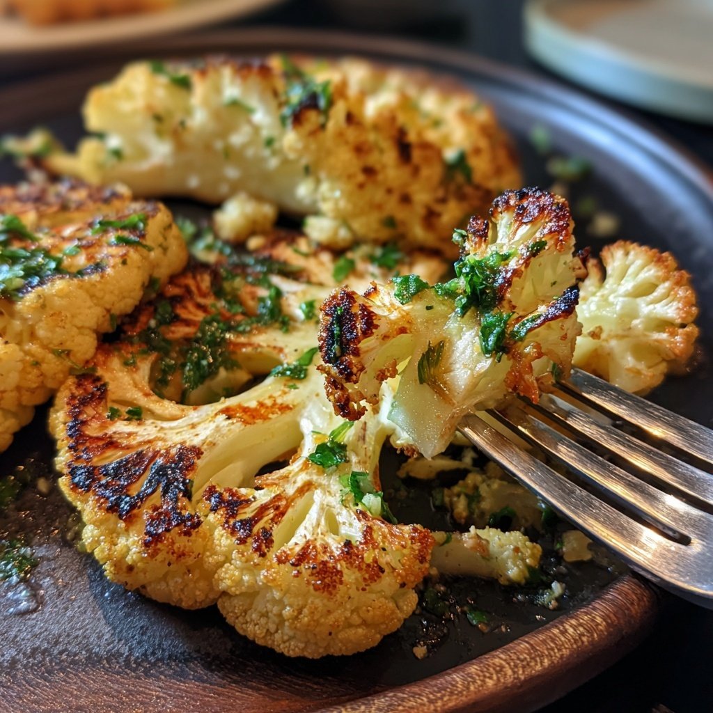 Healthy Dinner Roasted Cauliflower Steaks