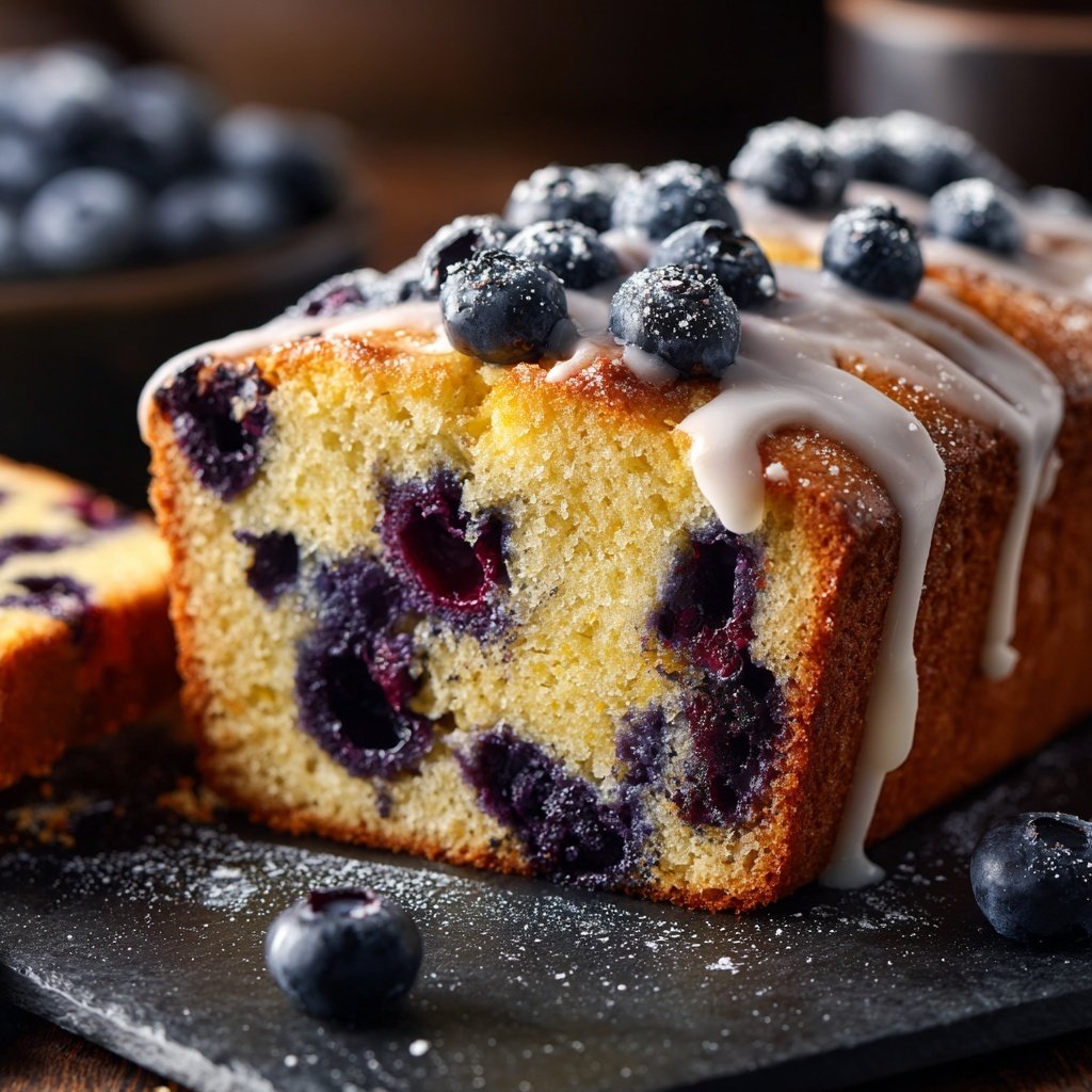 Baking & Desserts Lemon Blueberry Loaf Cake