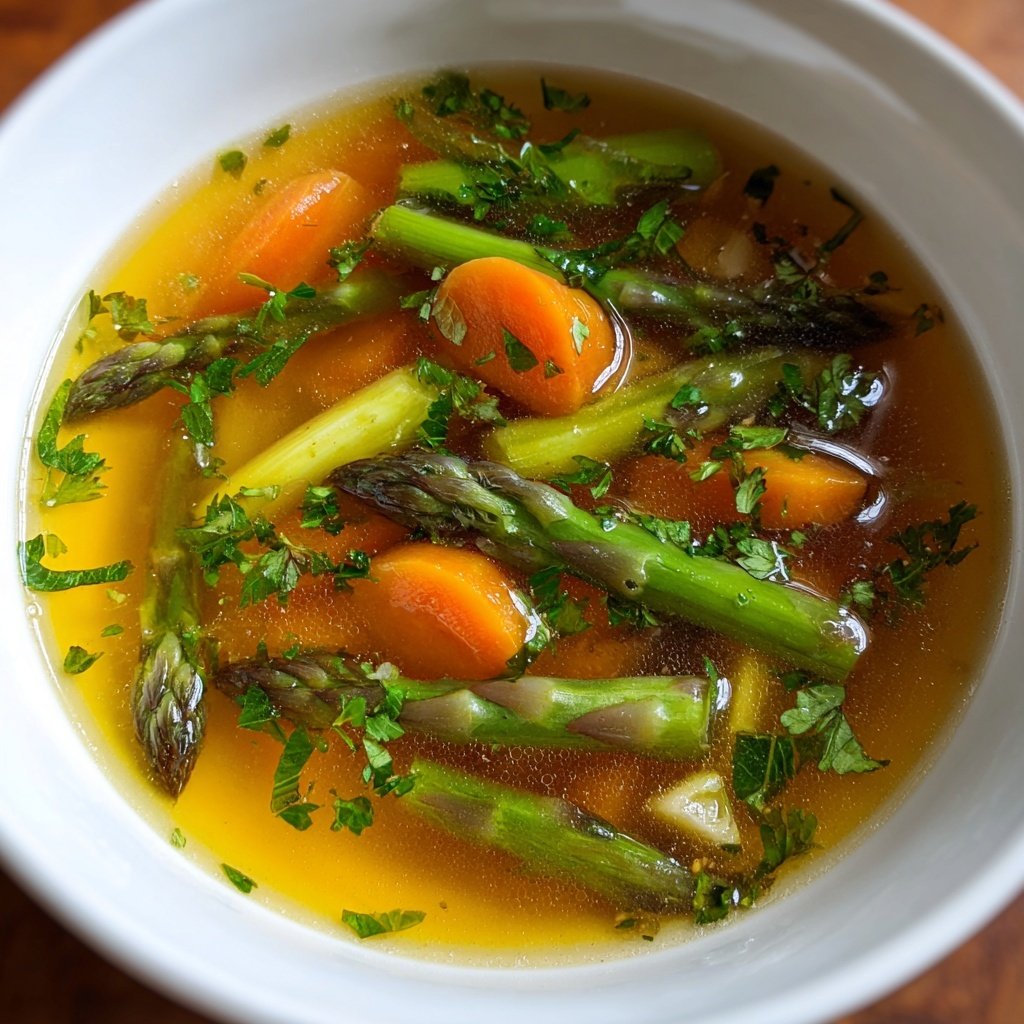 Light Spring Vegetable Broth