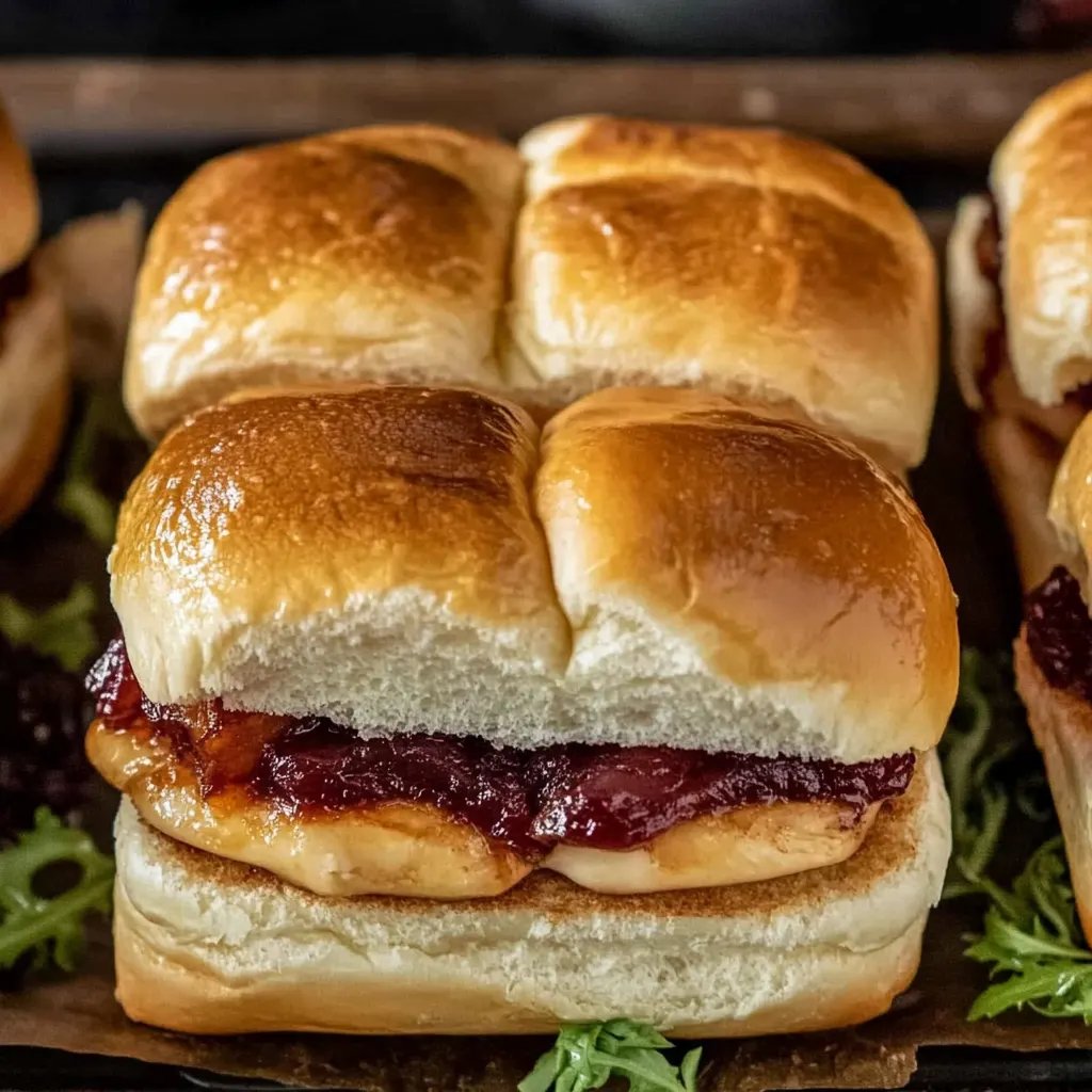 Easy Cranberry Turkey Sliders with Hawaiian Rolls