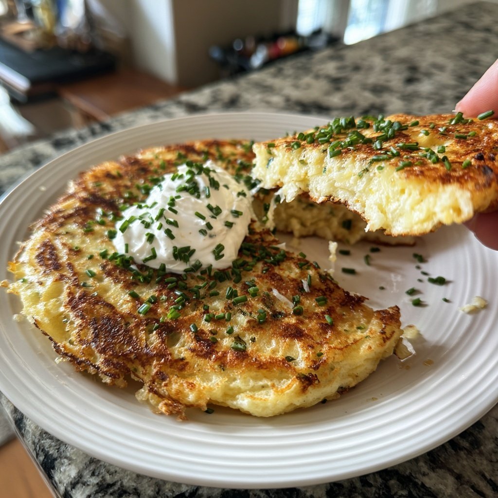 Savory Cottage Cheese Pancakes