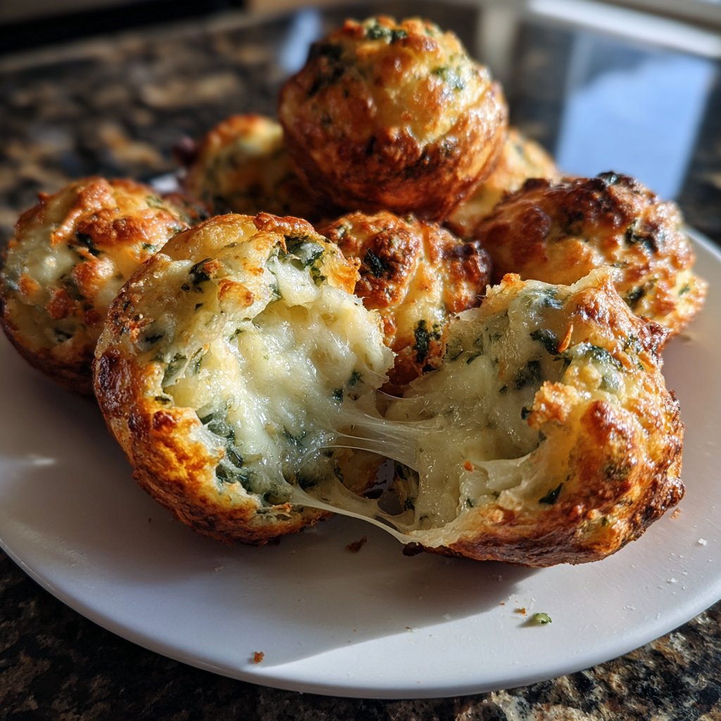 Super Bowl Party Food Spinach Cheese Puffs