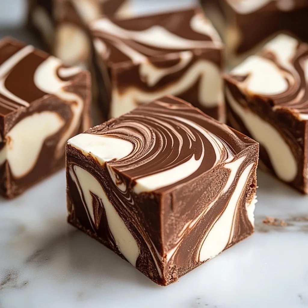 Easy Marshmallow Swirl Fudge