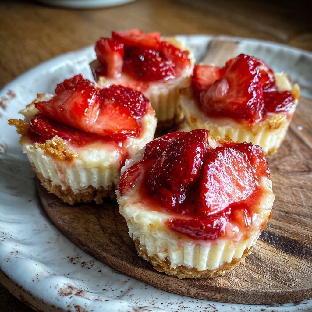 Strawberry Champagne Cheesecake Cups