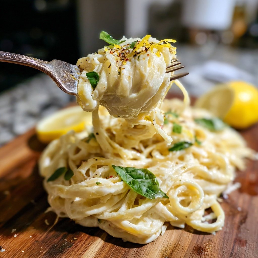 Romantic Lemon Cream Pasta