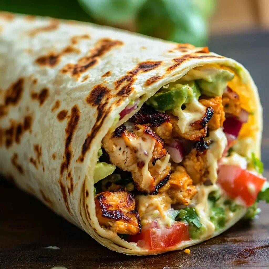 Chipotle Ranch Grilled Chicken Burrito