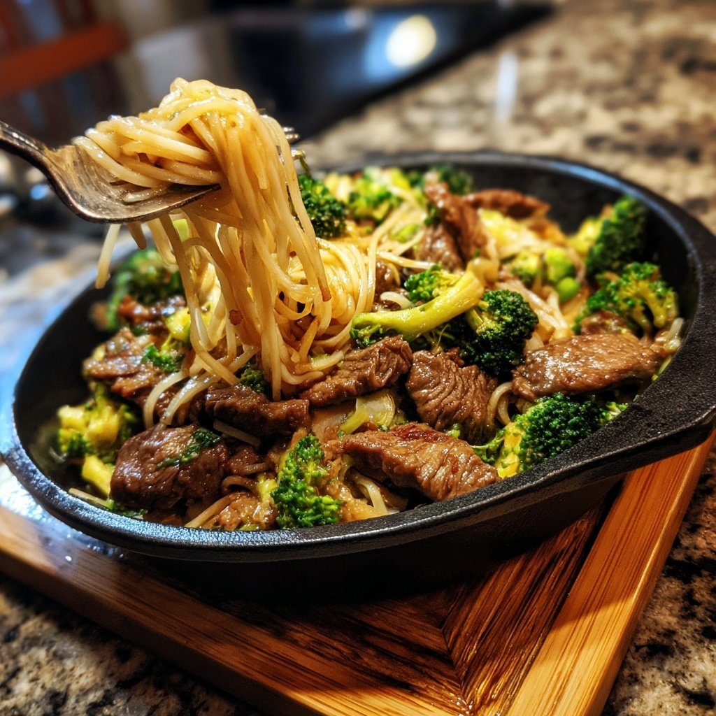 Beef And Broccoli Rice Noodles