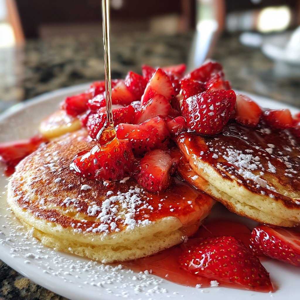 Fresh Strawberry Pancake Topping