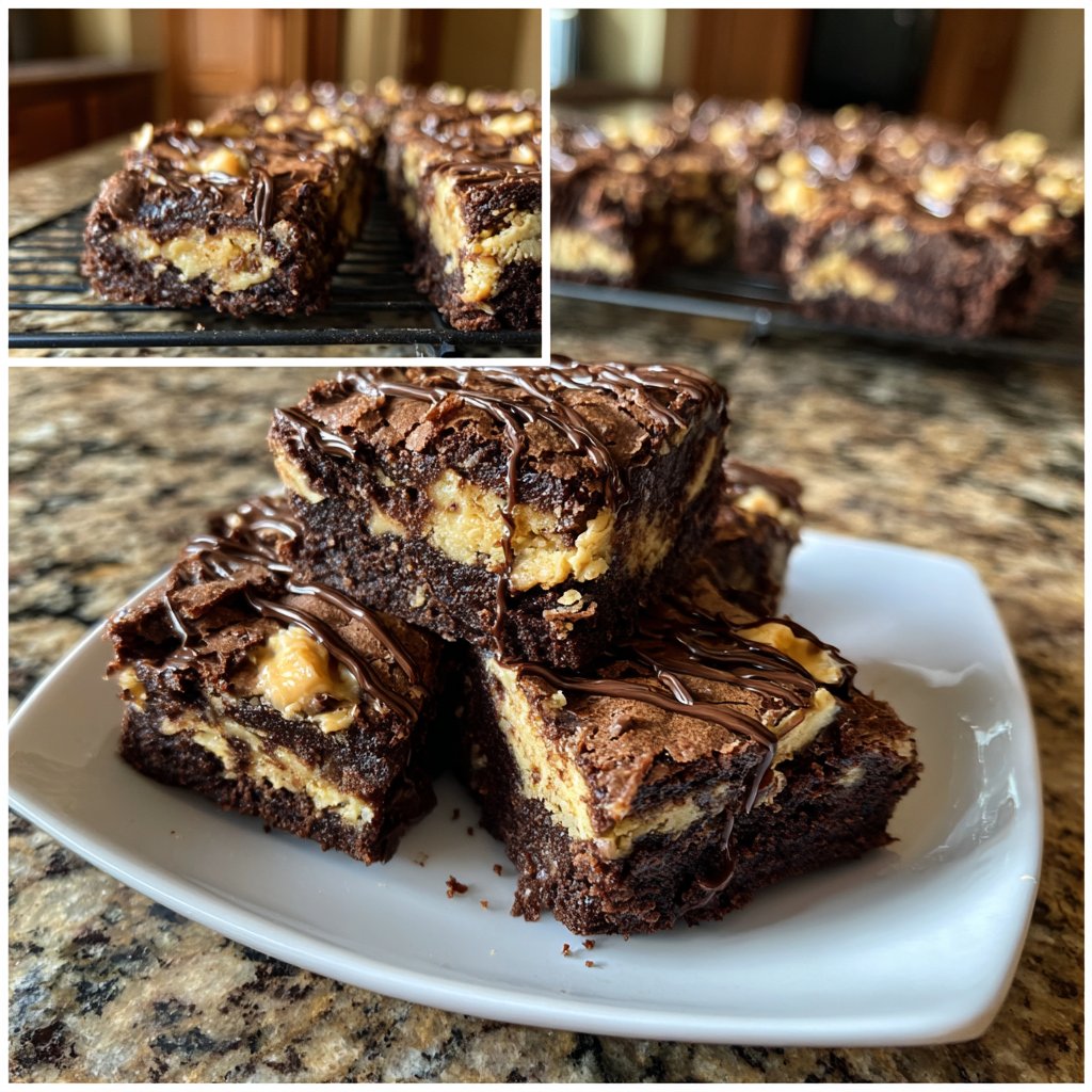 Cottage Cheese Brownies with Almond Butter