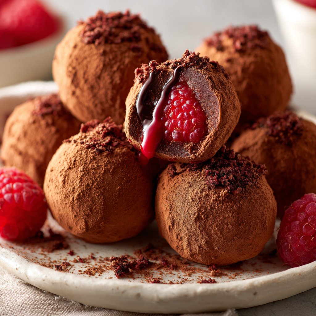 Chocolate Raspberry Truffles