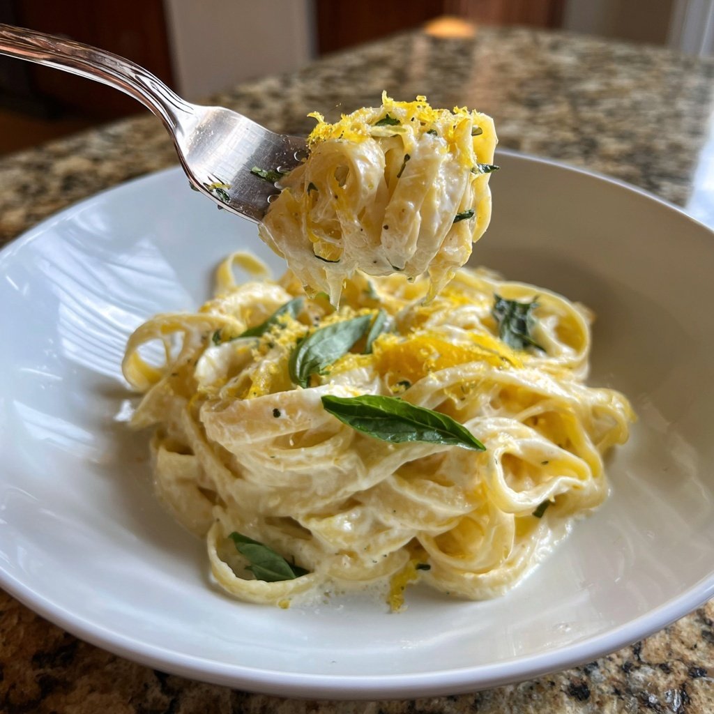 Romantic Lemon Cream Pasta