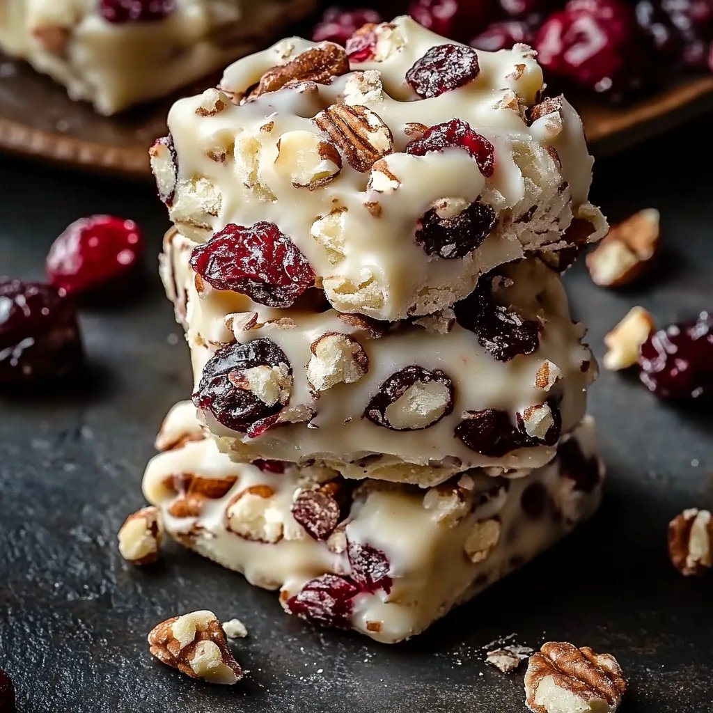 White Chocolate Cranberry Pecan Clusters