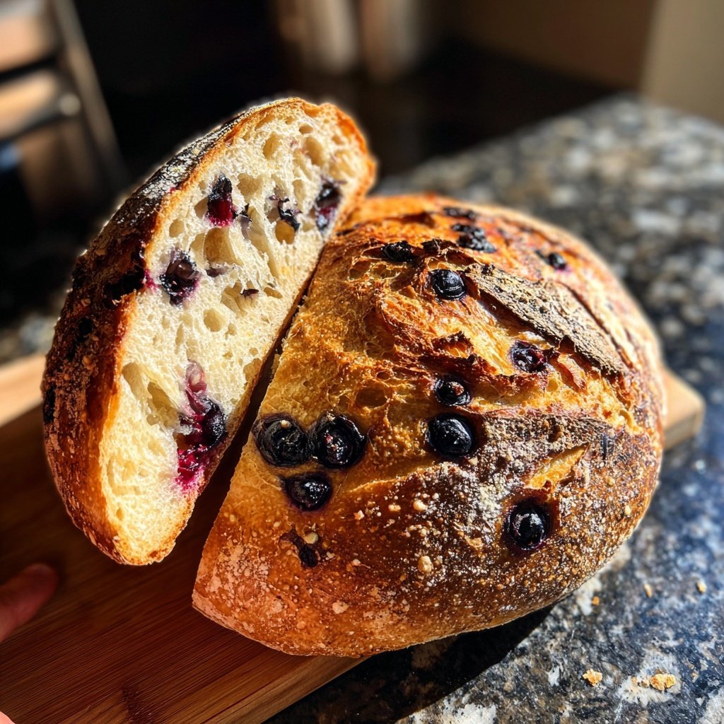 Lemon Blueberry Sourdough Bread Easy Method
