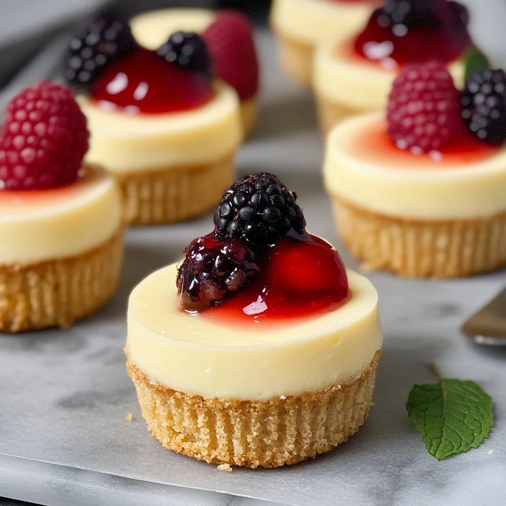 Easy Mini Cheesecakes
