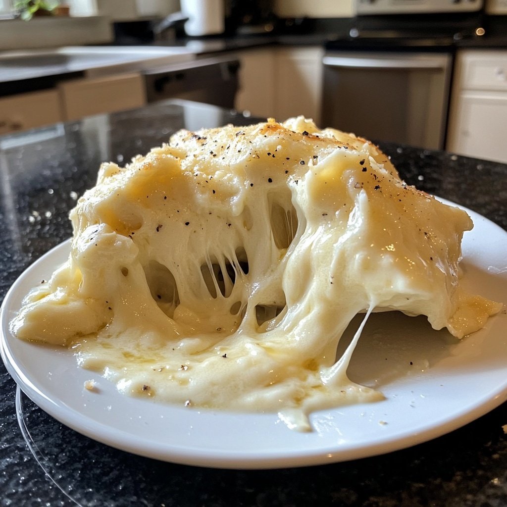 Fondue with White Wine and Garlic