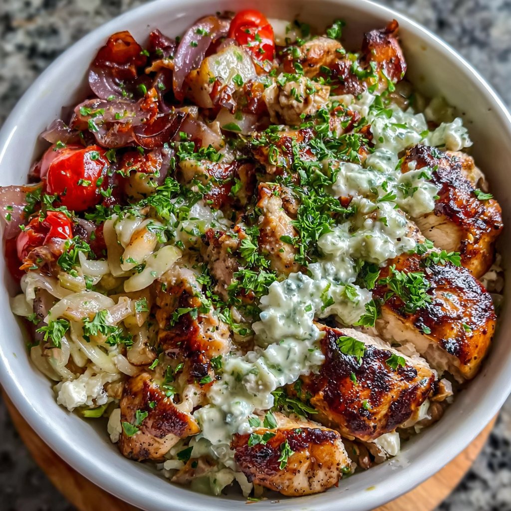 Mediterranean Grilled Chicken Bowl
