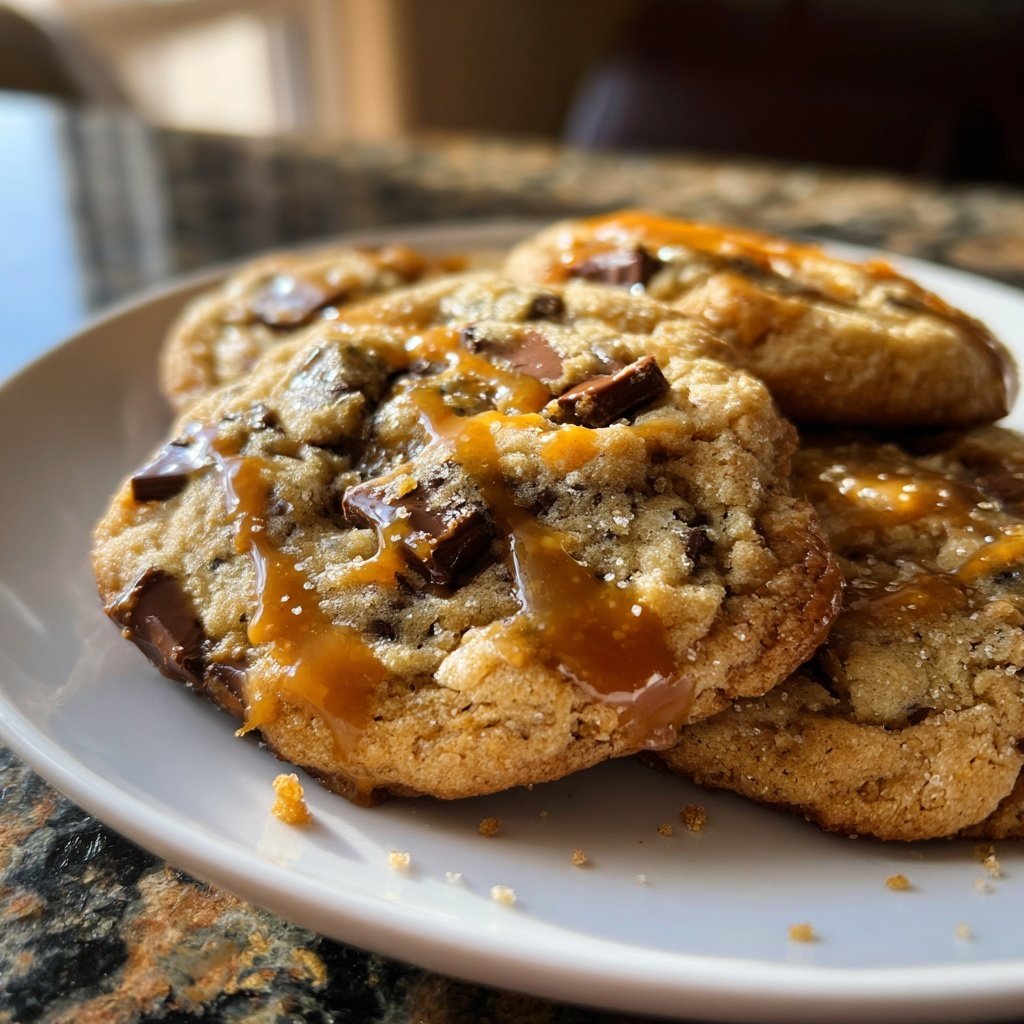 Salted Caramel Chocolate Cookies