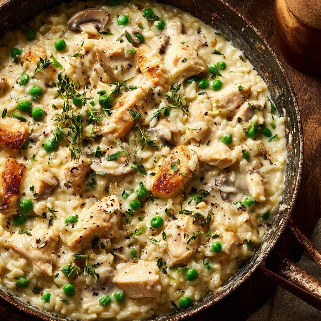 Creamy Chicken Rice Skillet